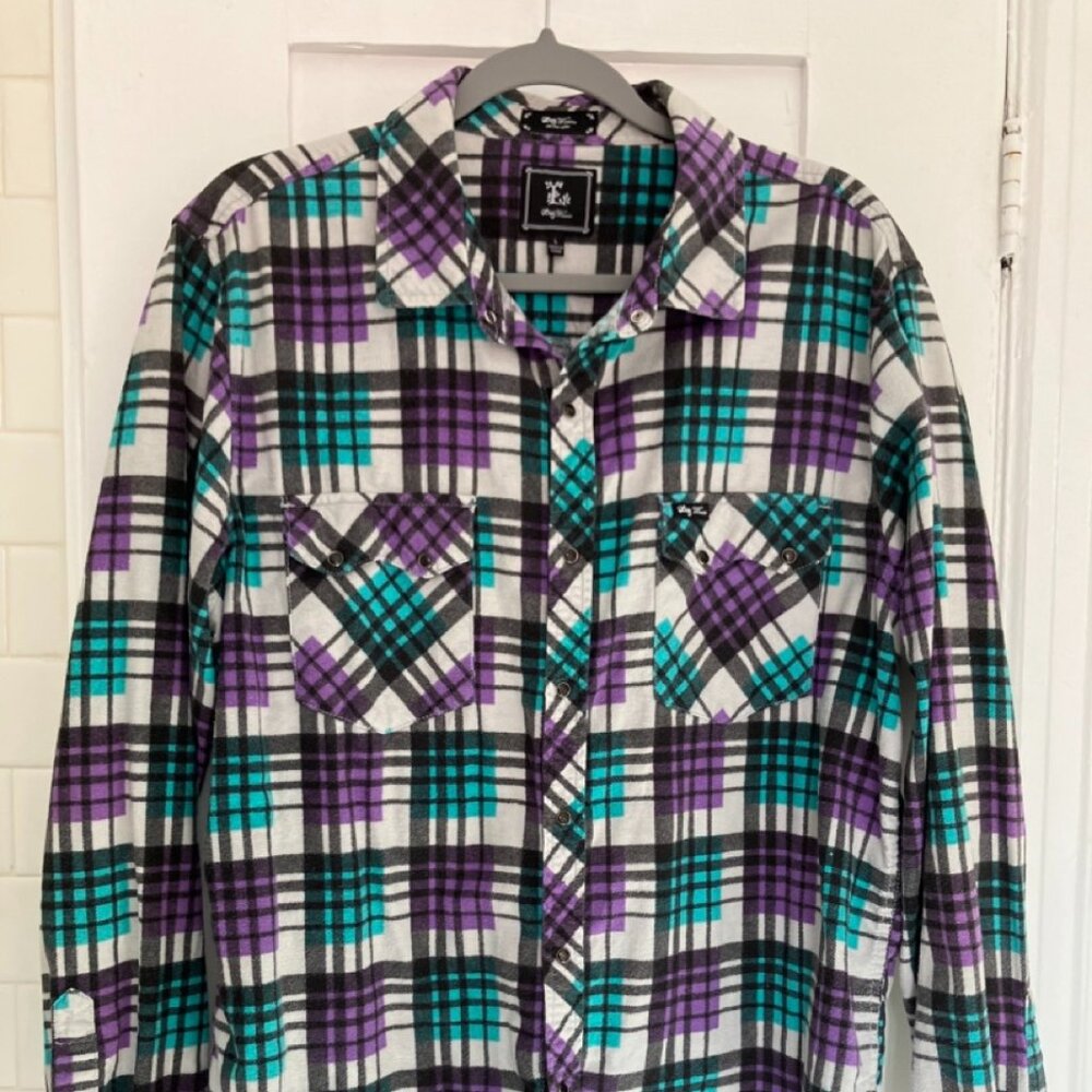 LRG (Lifted Research Group) Flannel Shirt - Large